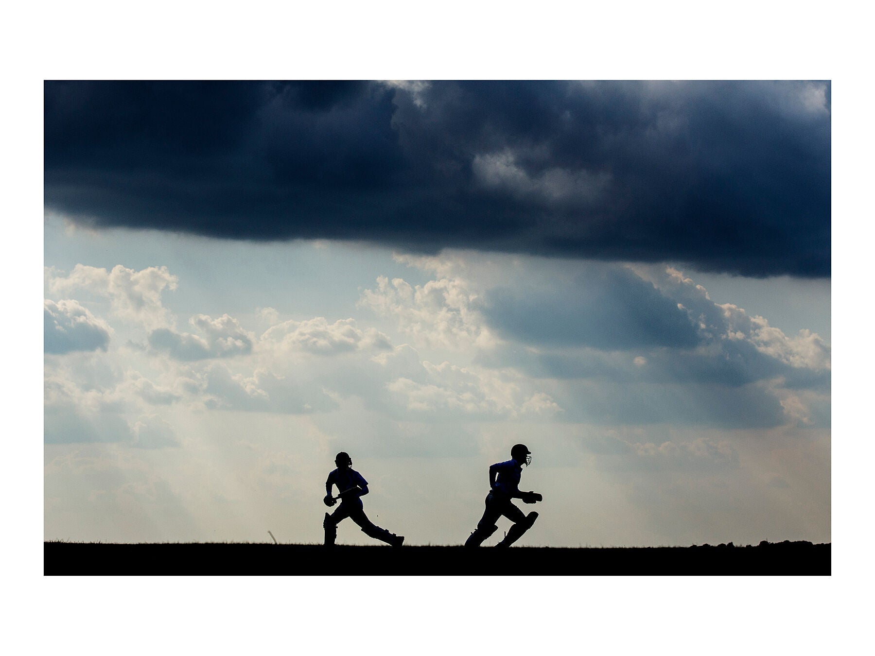 Hambledon Cricket Club 3rd XI players go for a run