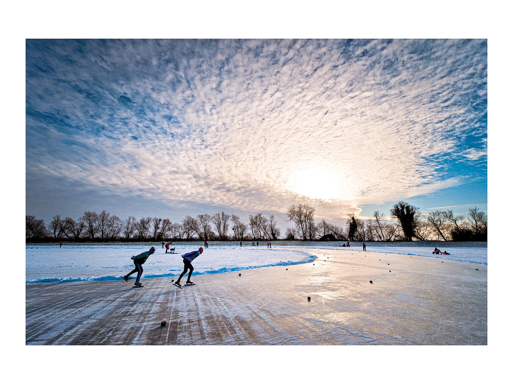 Fen skating, Cambridgeshire – 9 January 2010
