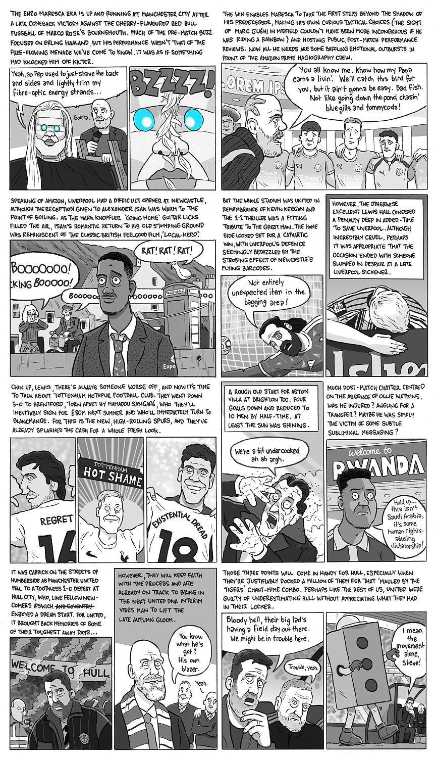 David Squires on … boos, barcodes and buzzcuts as the Premier League returns