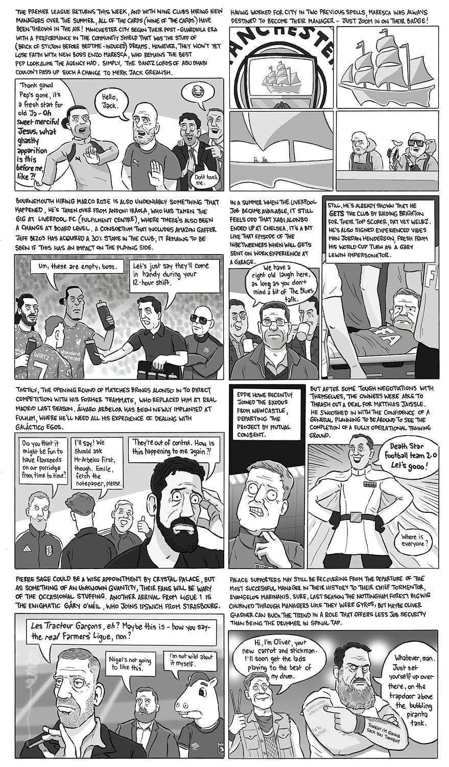 David Squires on … new managers causing a stir before Premier League’s return