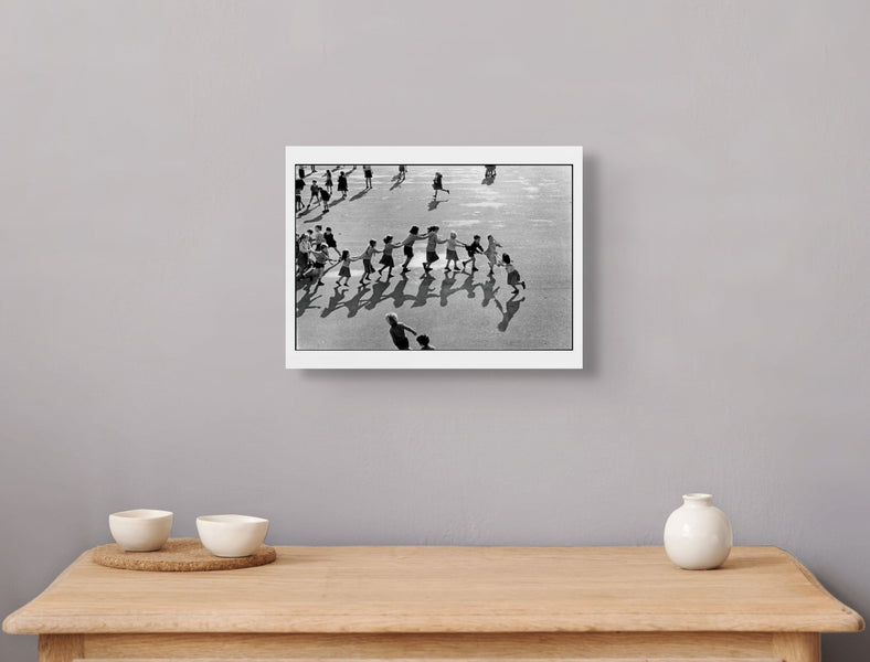 Prep school children on the playground of Bury Grammar School , Lancashire, 1990