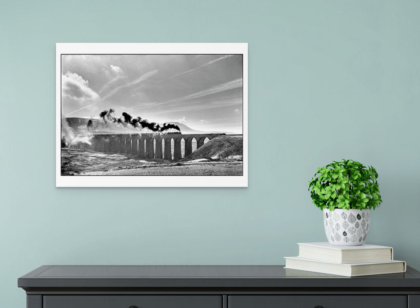 Ribblehead viaduct on the Settle to Carlisle railway, Yorkshire, 1986