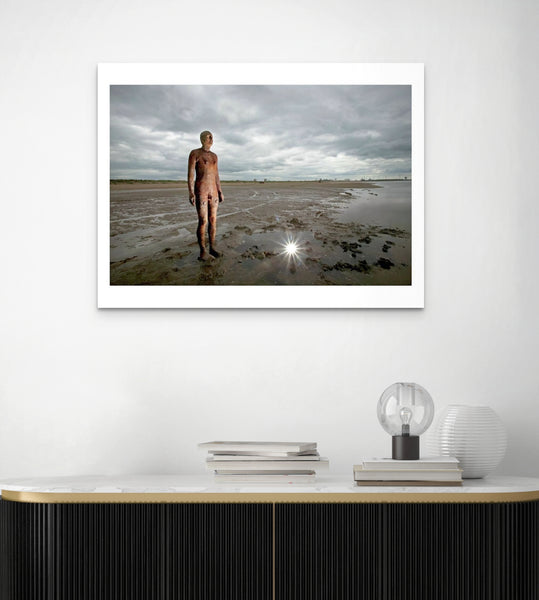 Antony Gormley statue at Crosby