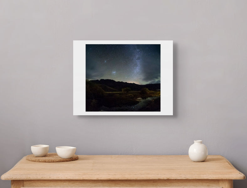 Southern hemisphere night sky showing the Milky Way. Parque Patagonia (Patagonia National Park), Aysen Region, Chile