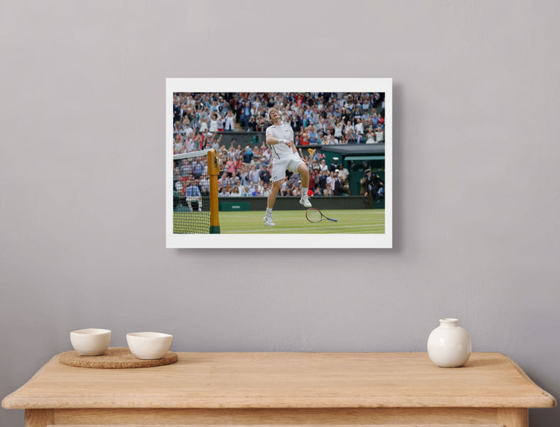 Murray celebrates victory in the final, 2016