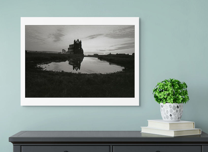 Whitby Abbey at sunset, 1984