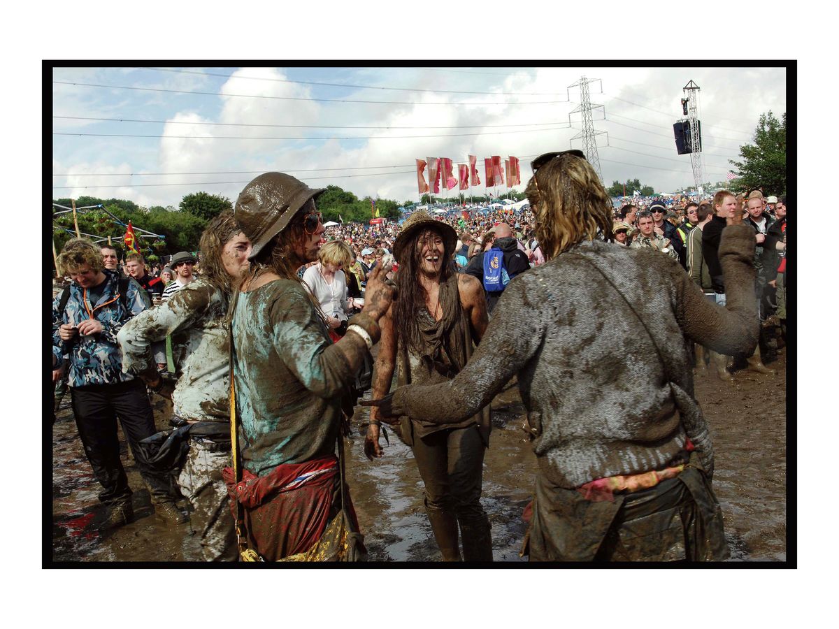 Muddy festivalgoers, 2007