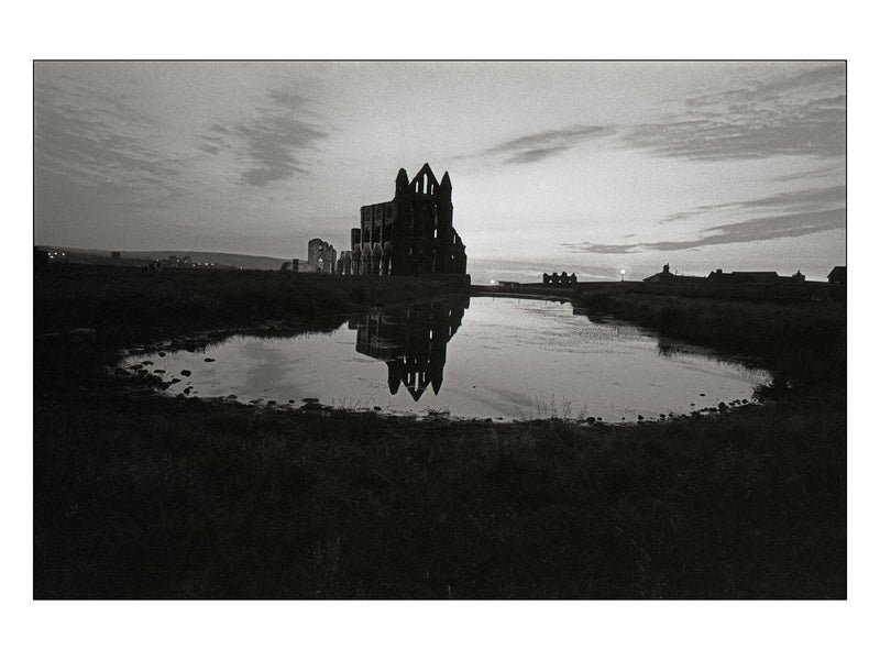 Whitby Abbey at sunset, 1984