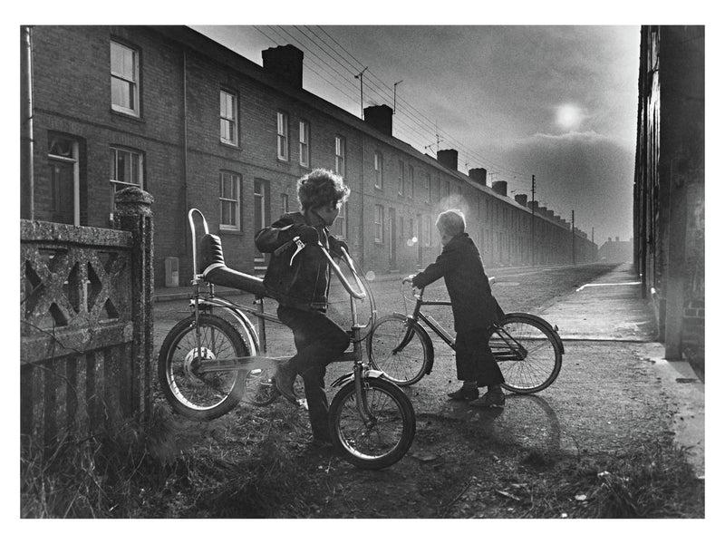 Two Boys on Bikes, Holmewood, Derbyshire, 1973