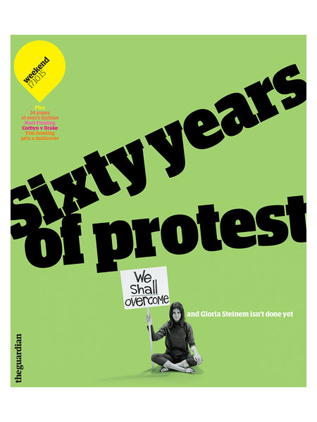 Sixty years of protest (Artwork: Guardian News and Media/Getty)