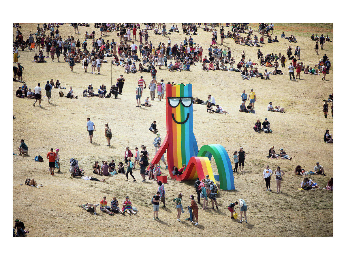 Festivalgoers in The Park area, 2019