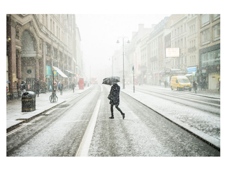 The Strand. Snow in central London, 2018